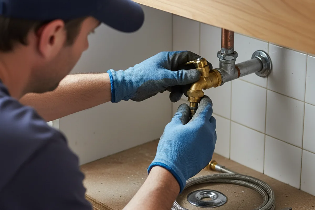 Shutoff valve and fitting work during Emergency Plumbing in Ocean Springs